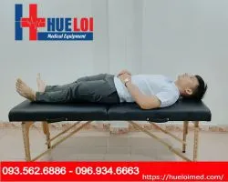 Giường massage trị liệu gấp gọn chân gỗ HL3