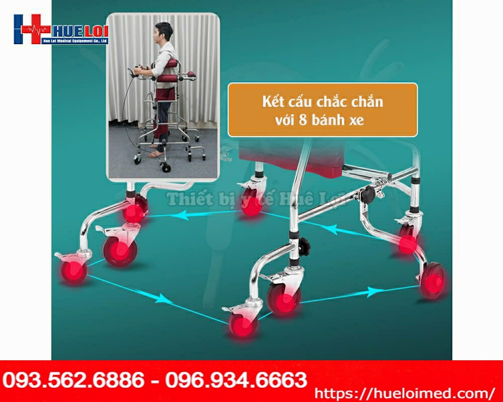 Khung tập đứng và tập đi phục hồi chức năng