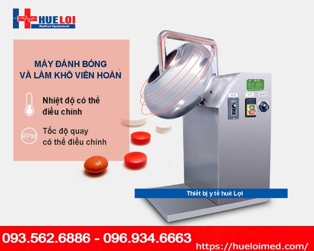 Máy bao viên đánh bóng viên thuốc đông y