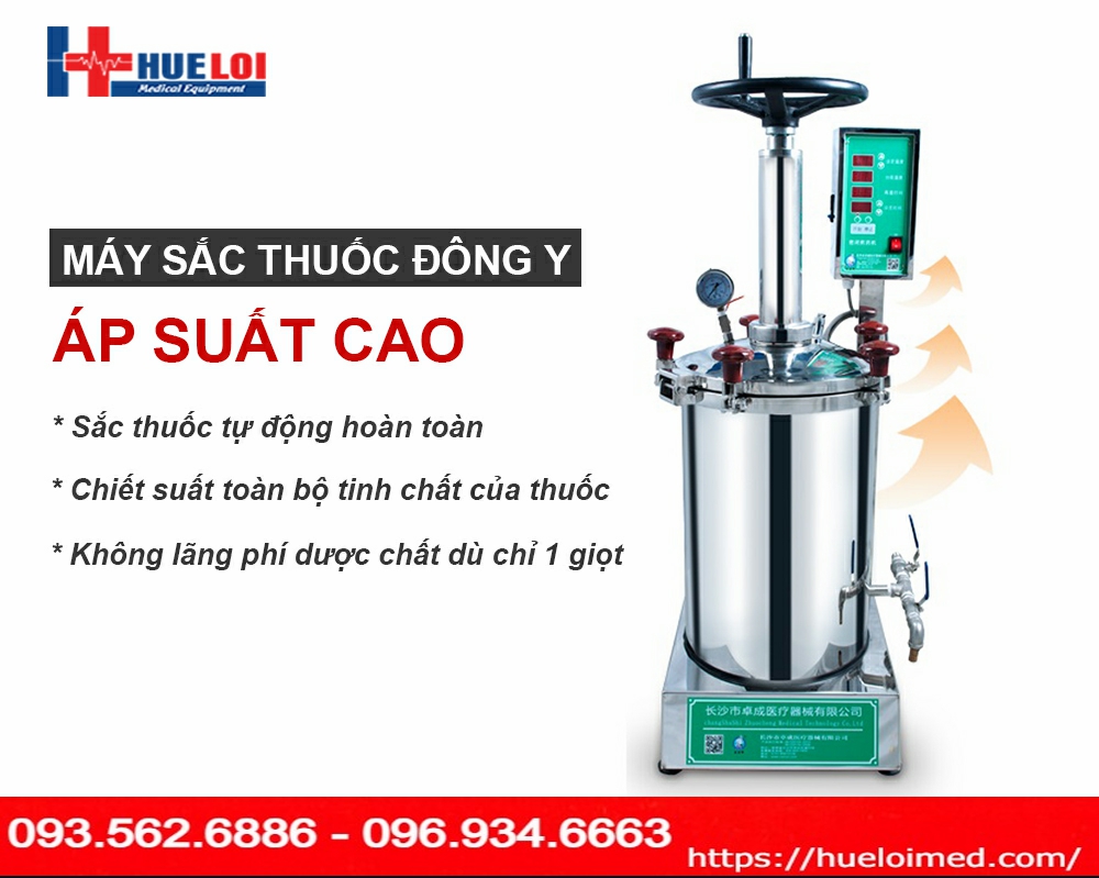 Máy sắc thuốc đông y tự động áp suất cao