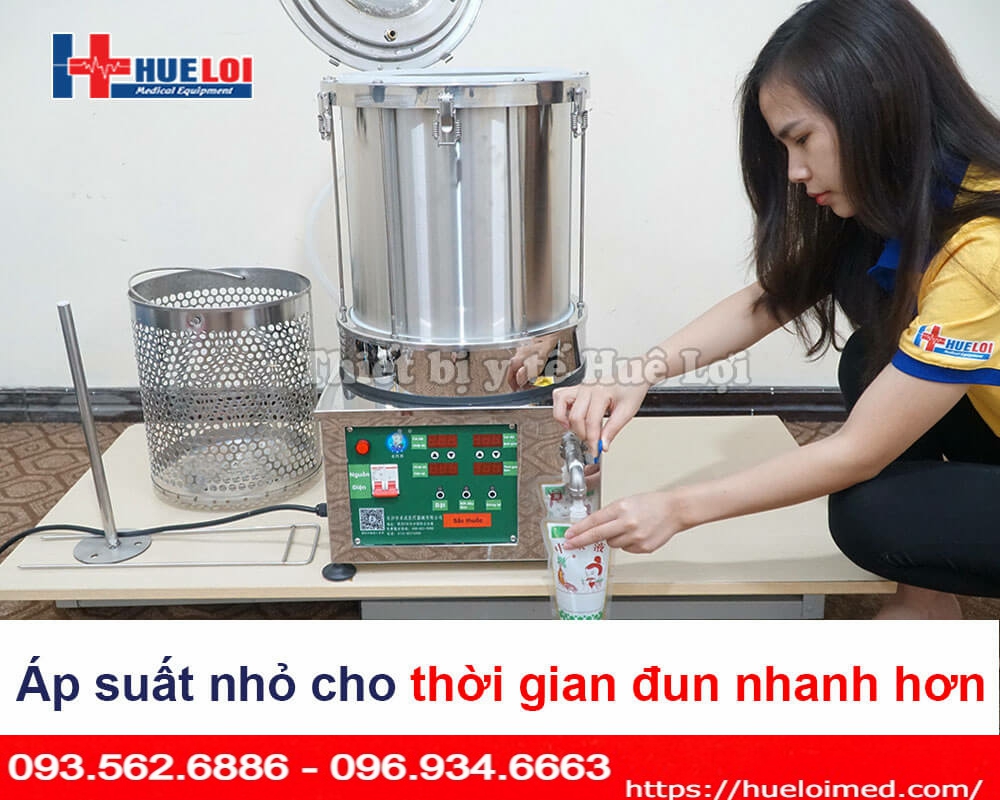 Máy sắc thuốc đông y áp suất cao