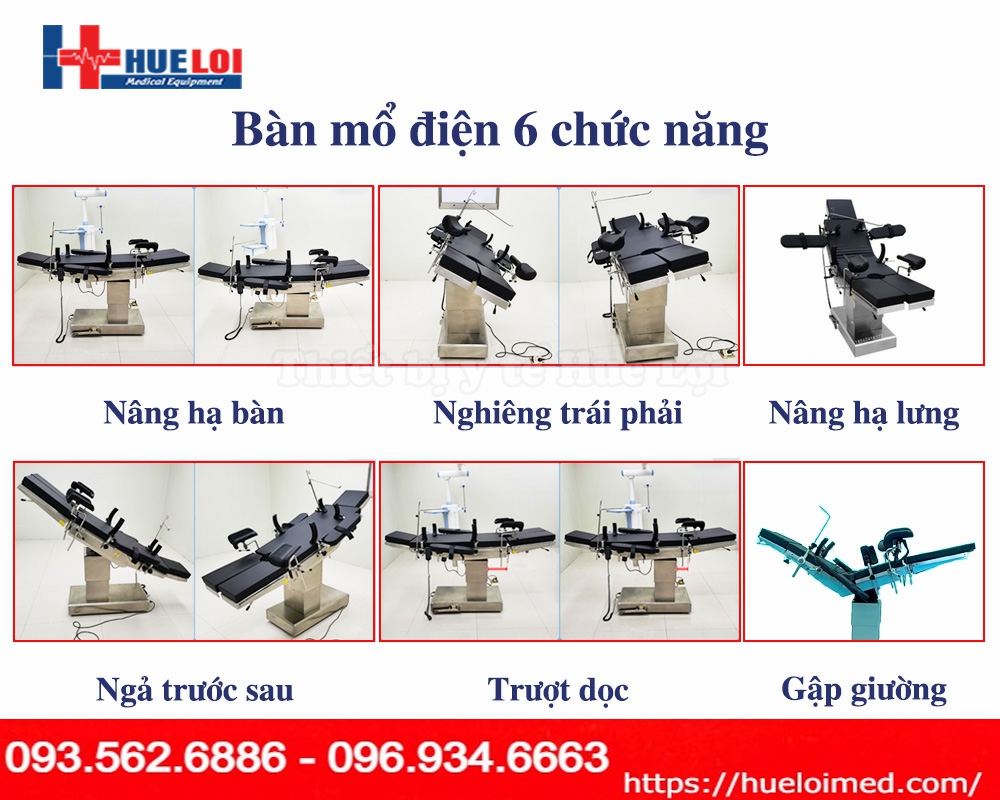 Bàn mổ bằng điện đa năng cao cấp