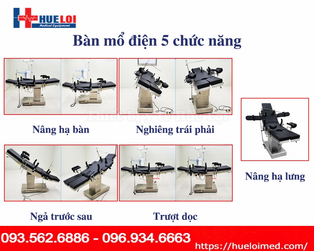 Bàn mổ bằng điện đa năng cao cấp