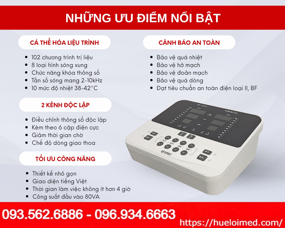 Máy Điện Xung Trung Tần HB-ZP10