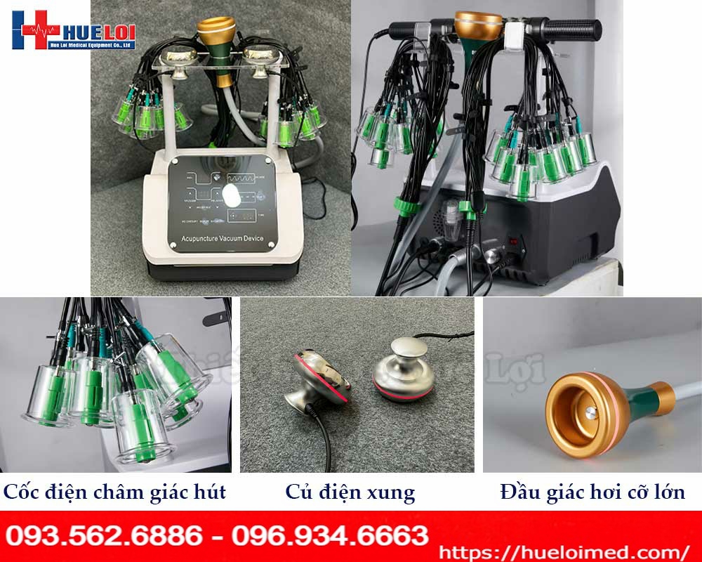 Máy điện châm không kim kết hợp điện xung