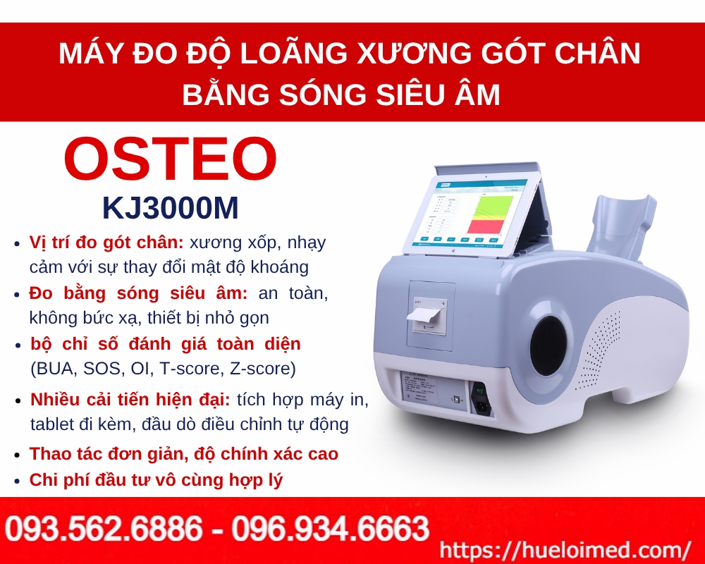 Máy đo mật độ xương gót chân bằng sóng siêu âm OSTEOKJ3000M