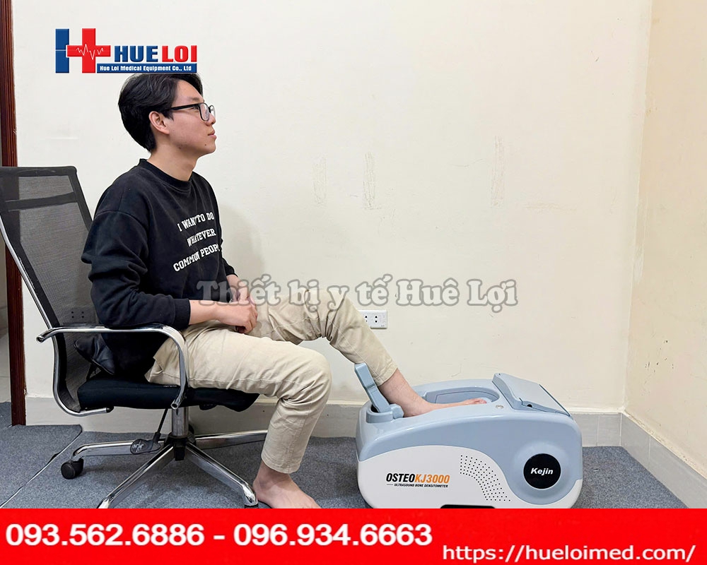 thiết bị đánh giá loãng xương gót chân bằng sóng siêu âm OSTEOKJ3000