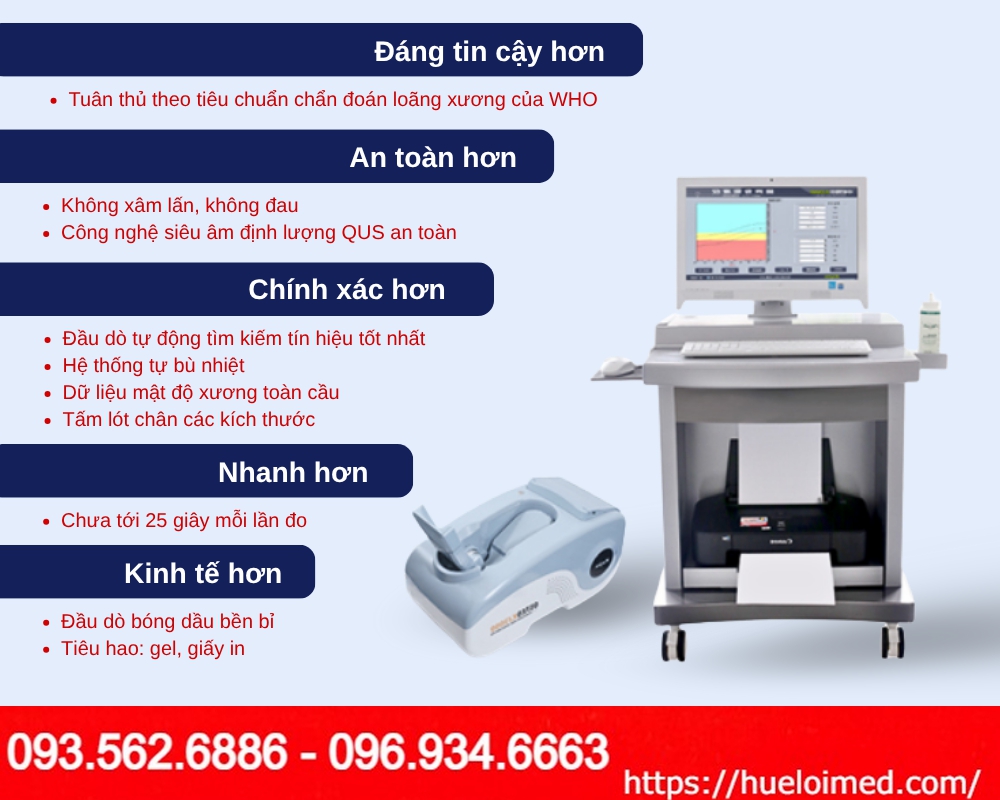 thiết bị đánh giá loãng xương gót chân bằng sóng siêu âm OSTEOKJ3000