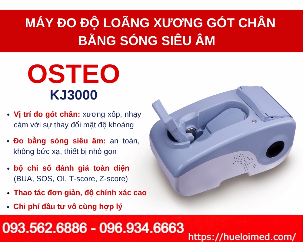thiết bị đánh giá loãng xương gót chân bằng sóng siêu âm OSTEOKJ3000