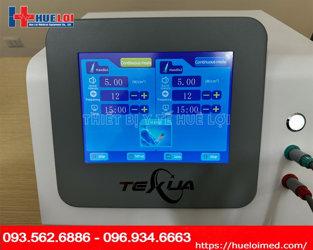 Máy siêu âm trị liệu 02 đầu dò Texua