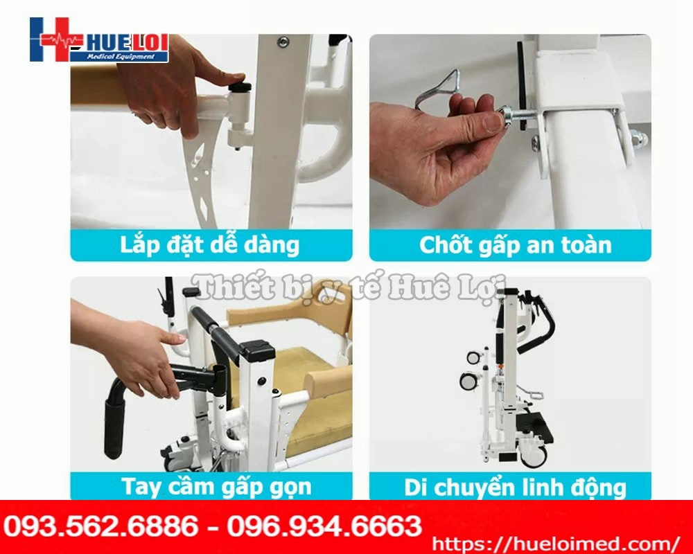 cấu tạo của xe lăn ghép mảnh