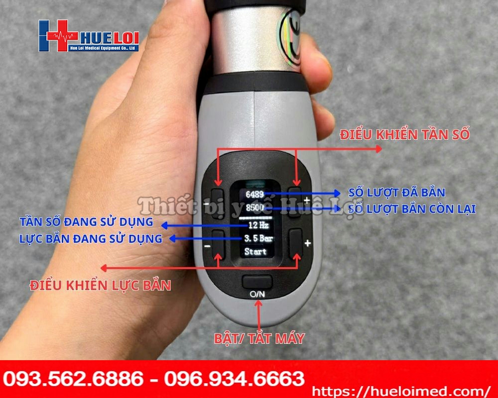 Máy xung kích trị liệu Texua T703
